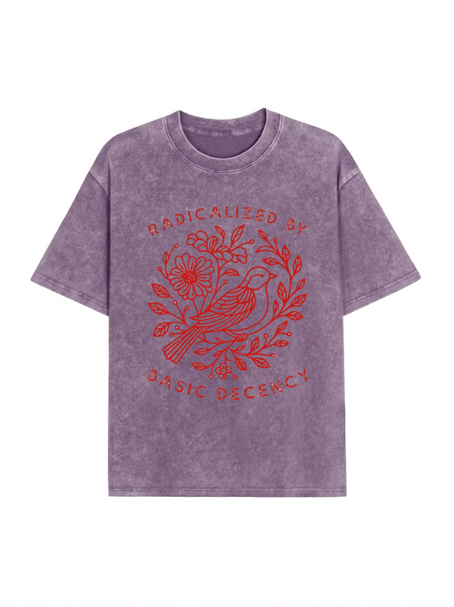 Pigeon That Was Moved Washed T-Shirt PT453