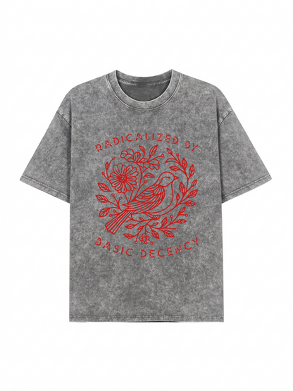 Pigeon That Was Moved Washed T-Shirt PT453