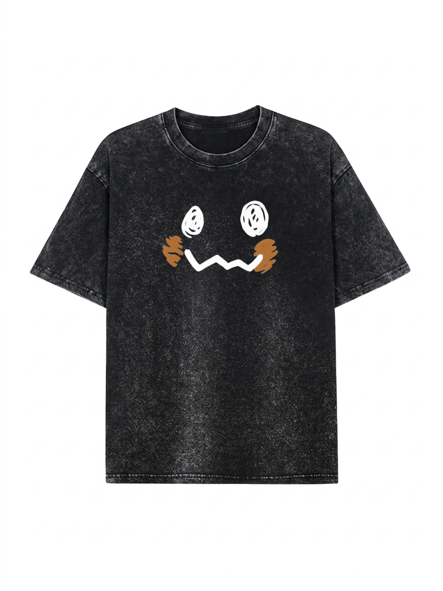 Pocket Monsters Oversized Washed Tee Unisex Streetwear PT436