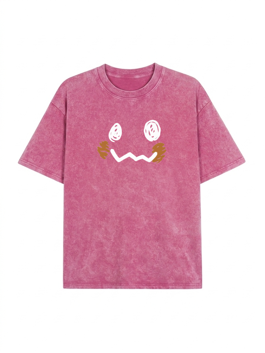 Pocket Monsters Oversized Washed Tee Unisex Streetwear PT436