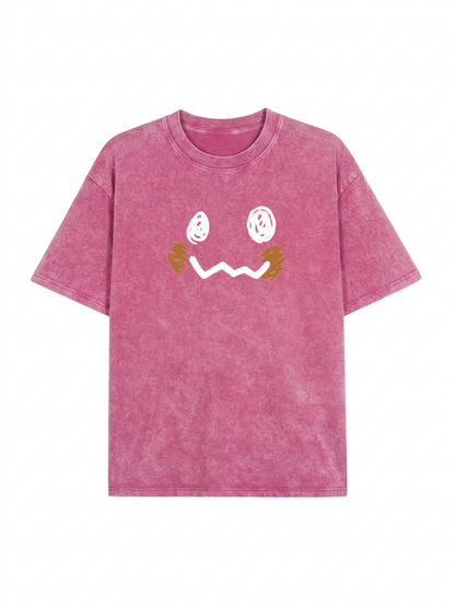 Pocket Monsters Oversized Washed Tee Unisex Streetwear PT436