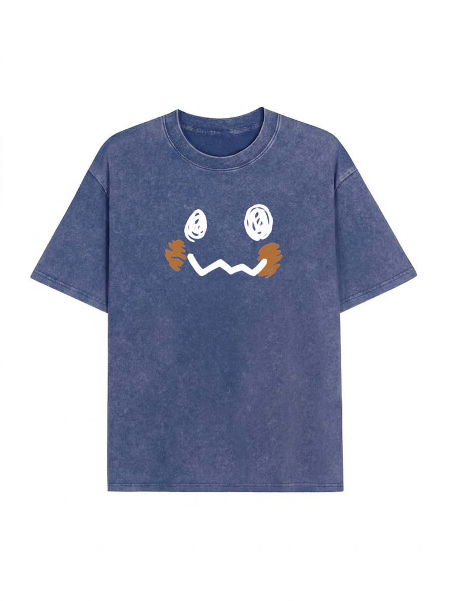 Pocket Monsters Oversized Washed Tee Unisex Streetwear PT436