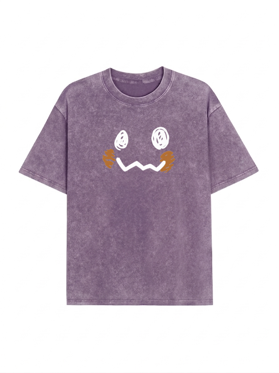 Pocket Monsters Oversized Washed Tee Unisex Streetwear PT436