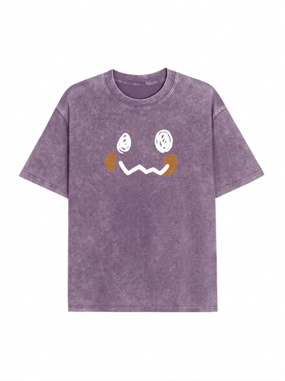 Pocket Monsters Oversized Washed Tee Unisex Streetwear PT436