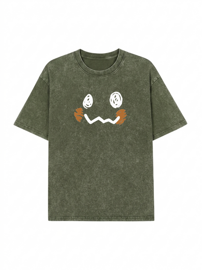Pocket Monsters Oversized Washed Tee Unisex Streetwear PT436