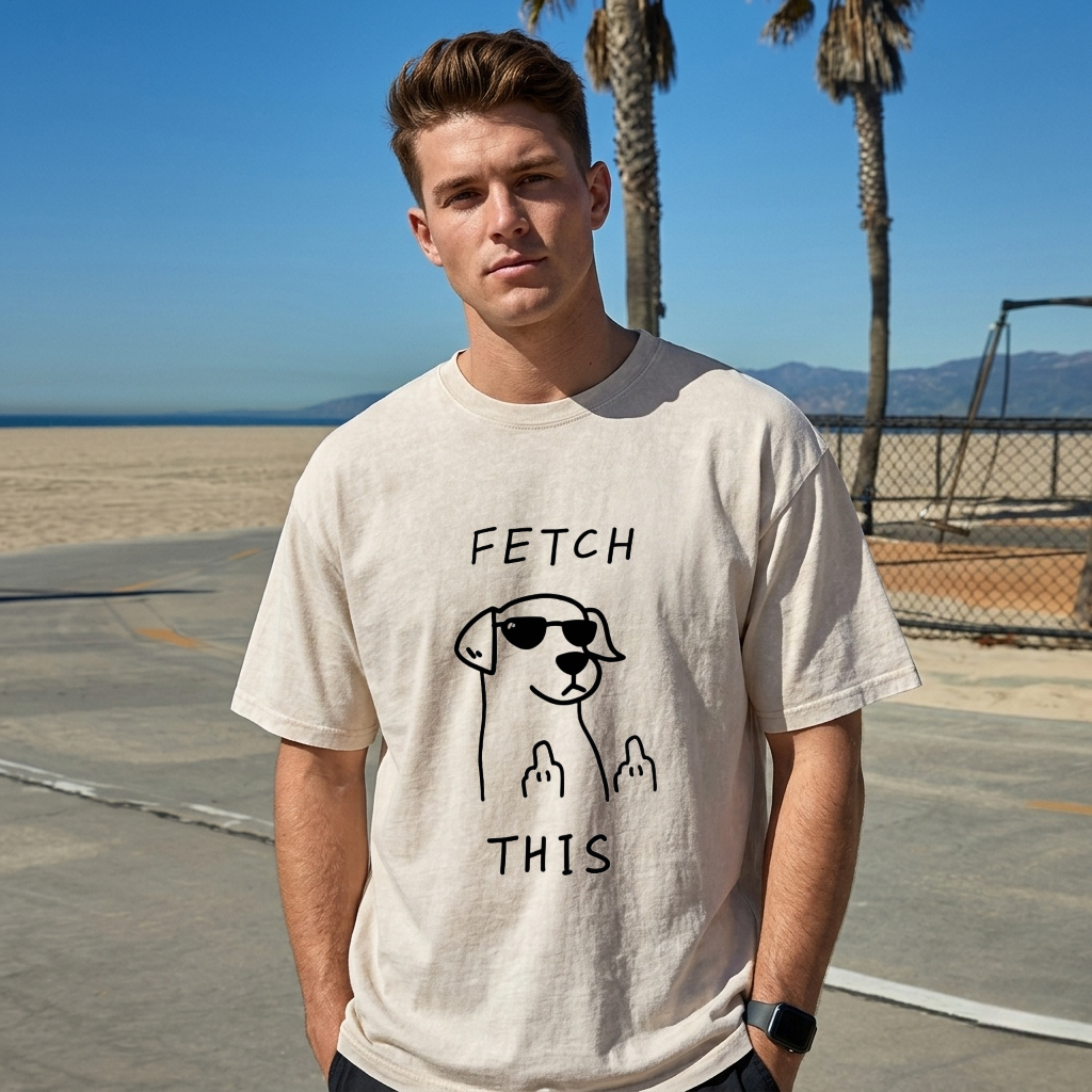 Rebellious Dog Washed T-Shirt PT438