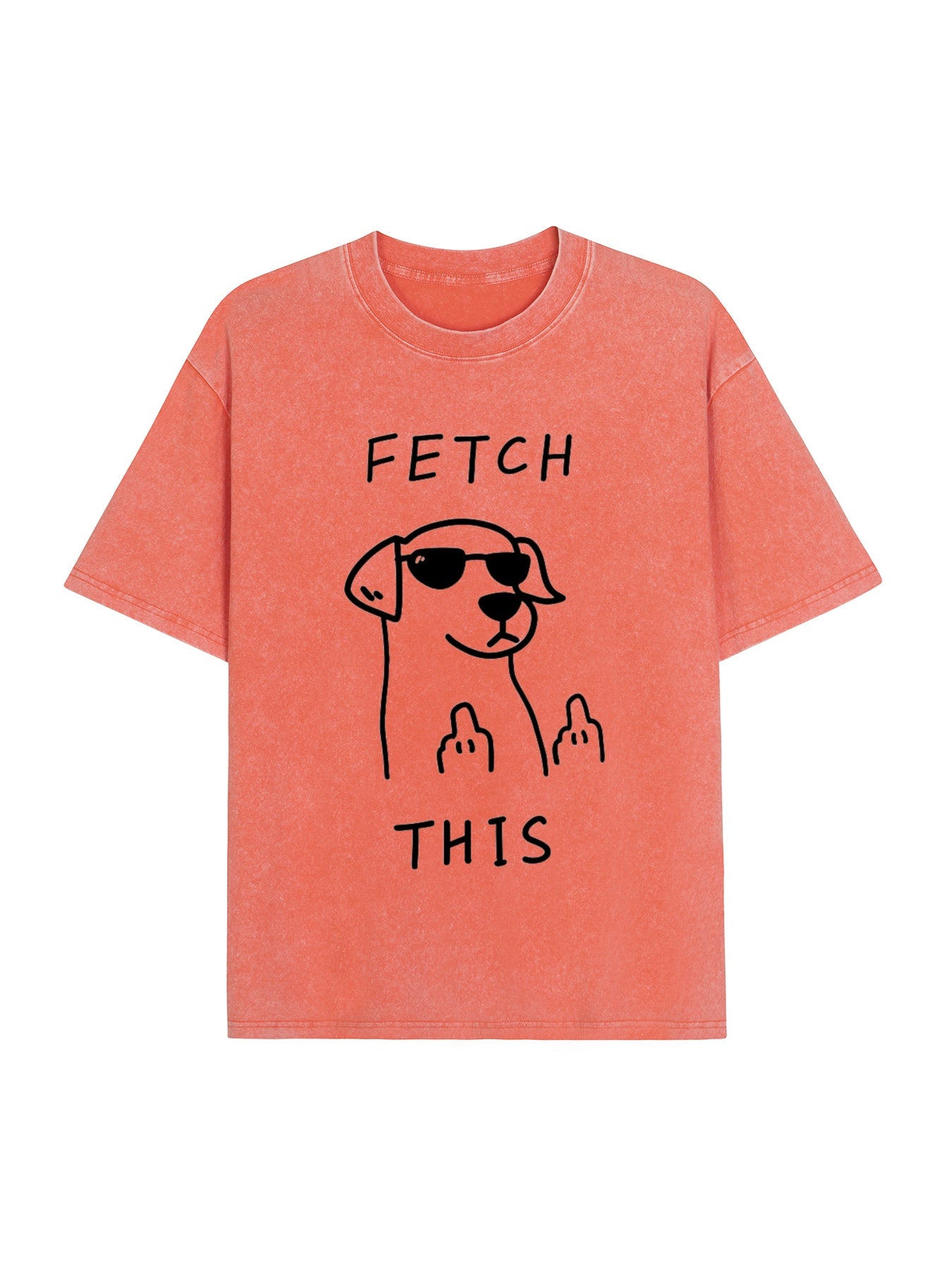 Rebellious Dog Washed T-Shirt PT438