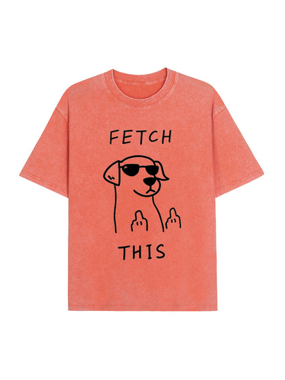 Rebellious Dog Washed T-Shirt PT438
