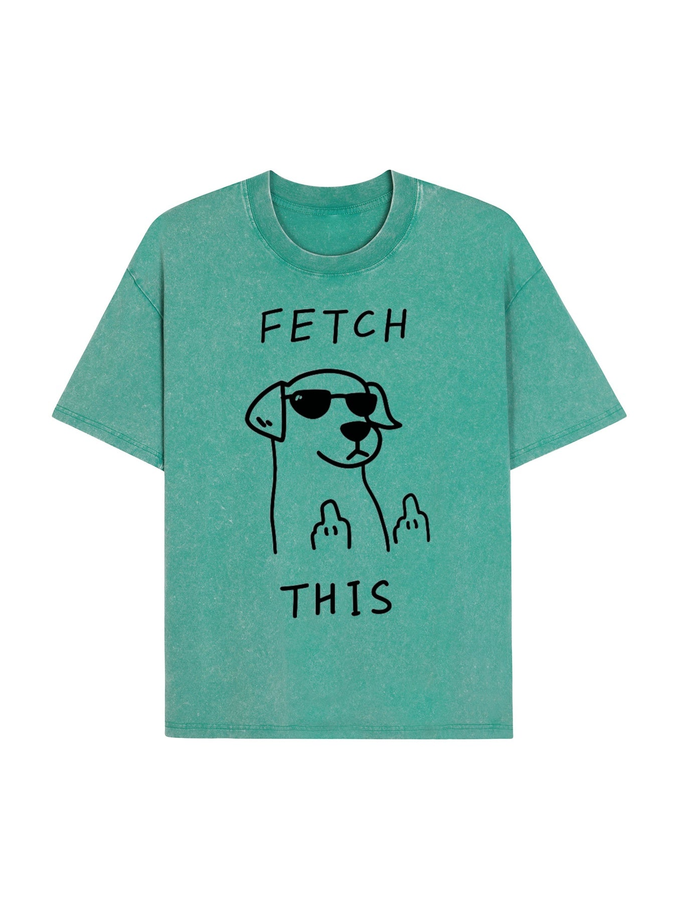 Rebellious Dog Washed T-Shirt PT438