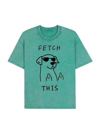 Rebellious Dog Washed T-Shirt PT438