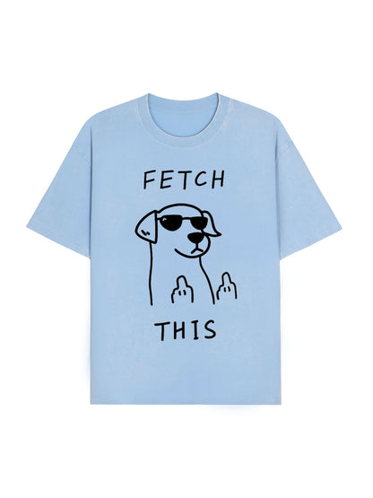 Rebellious Dog Washed T-Shirt PT438