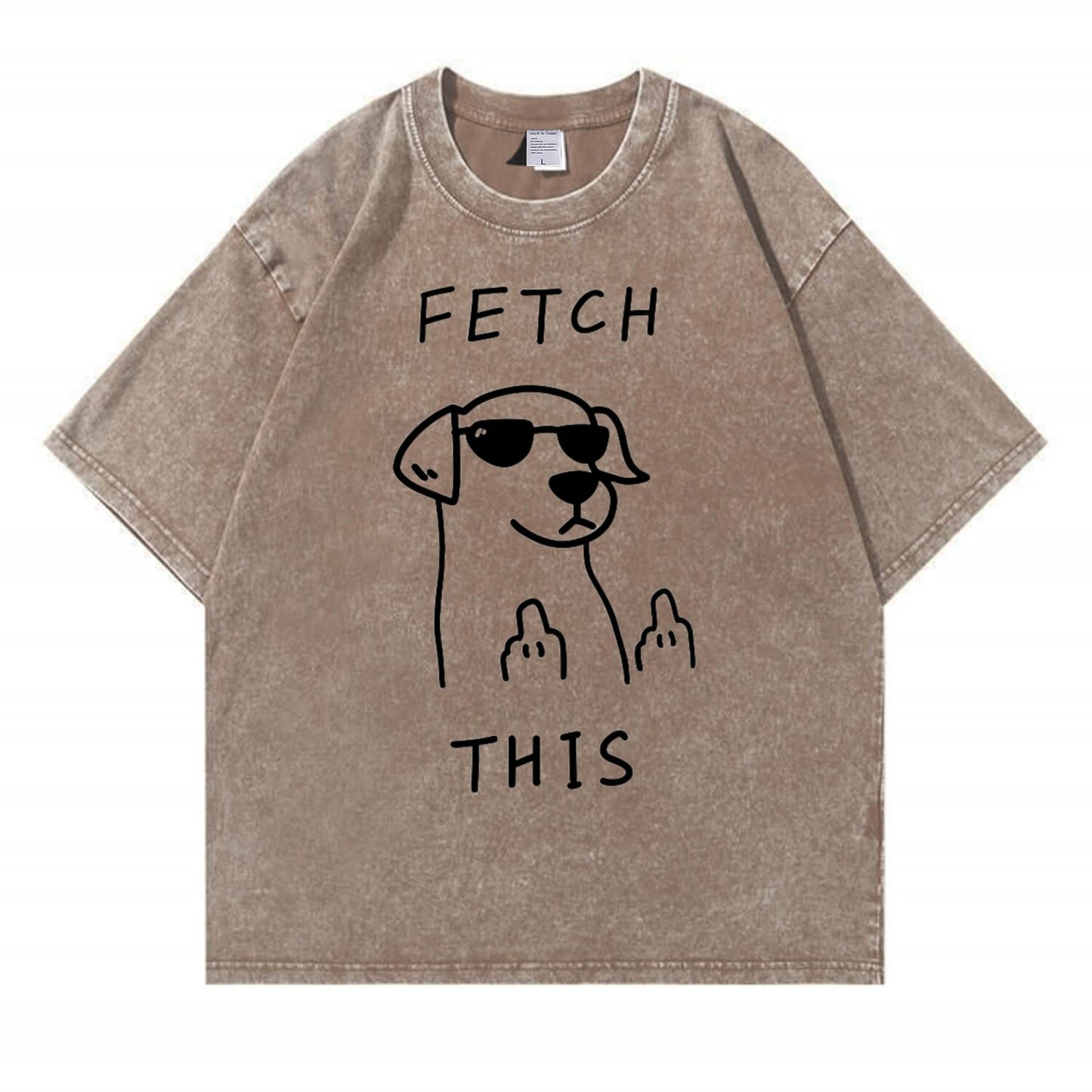 Rebellious Dog Washed T-Shirt PT438