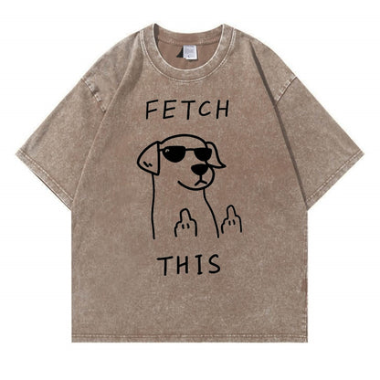 Rebellious Dog Washed T-Shirt PT438