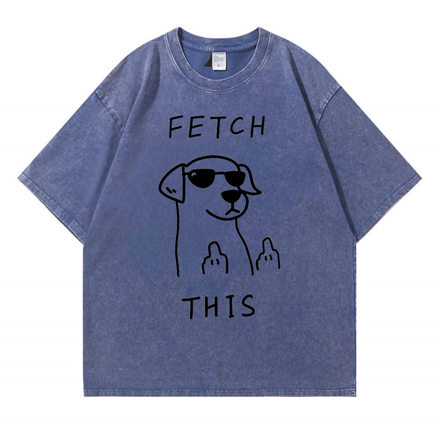 Rebellious Dog Washed T-Shirt PT438