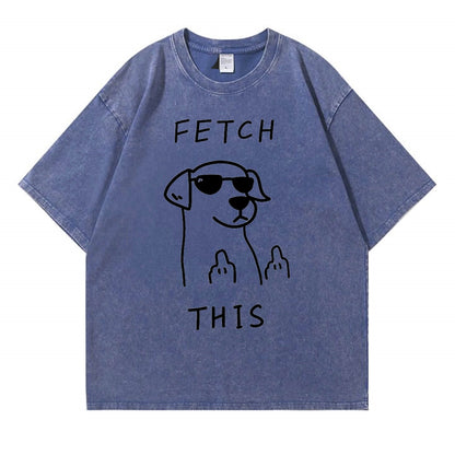 Rebellious Dog Washed T-Shirt PT438
