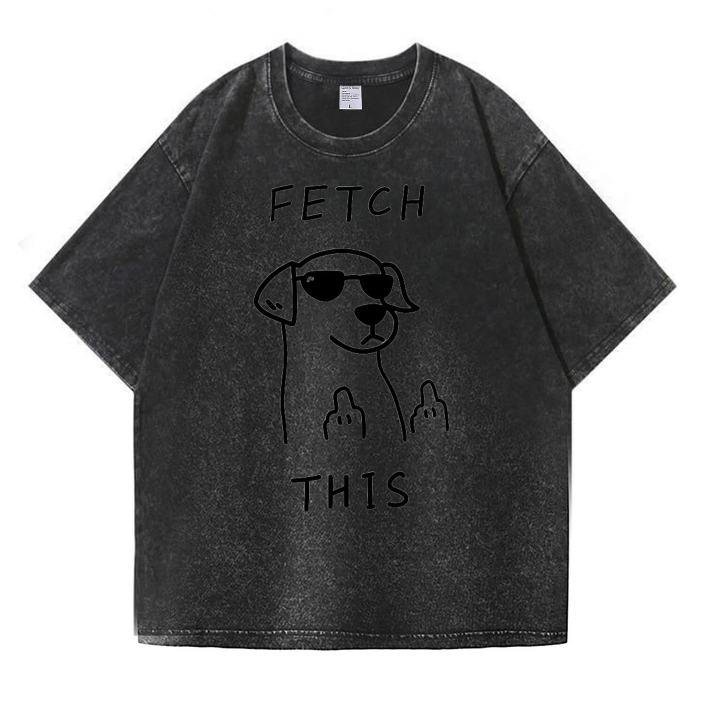 Rebellious Dog Washed T-Shirt PT438