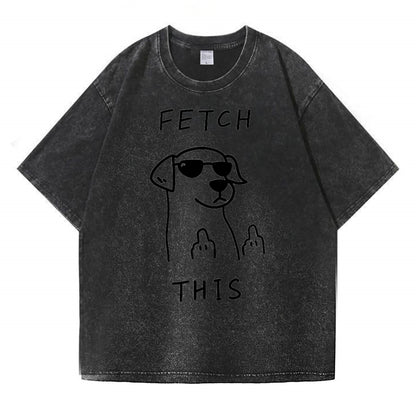 Rebellious Dog Washed T-Shirt PT438
