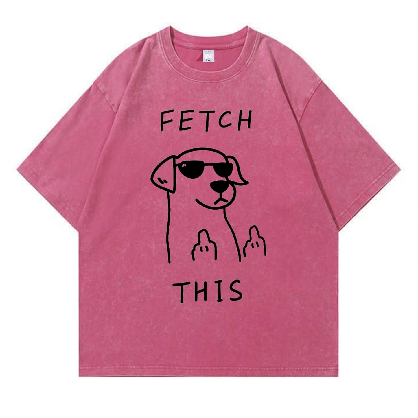 Rebellious Dog Washed T-Shirt PT438