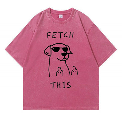 Rebellious Dog Washed T-Shirt PT438