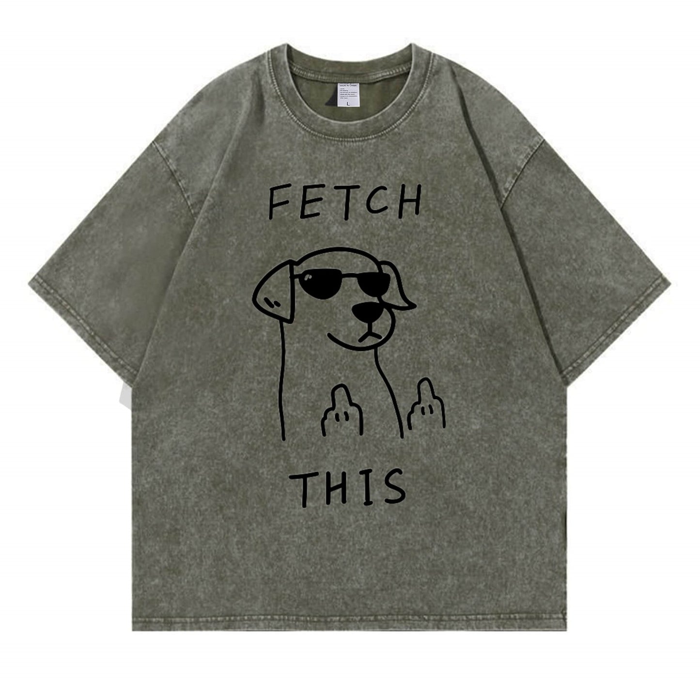 Rebellious Dog Washed T-Shirt PT438