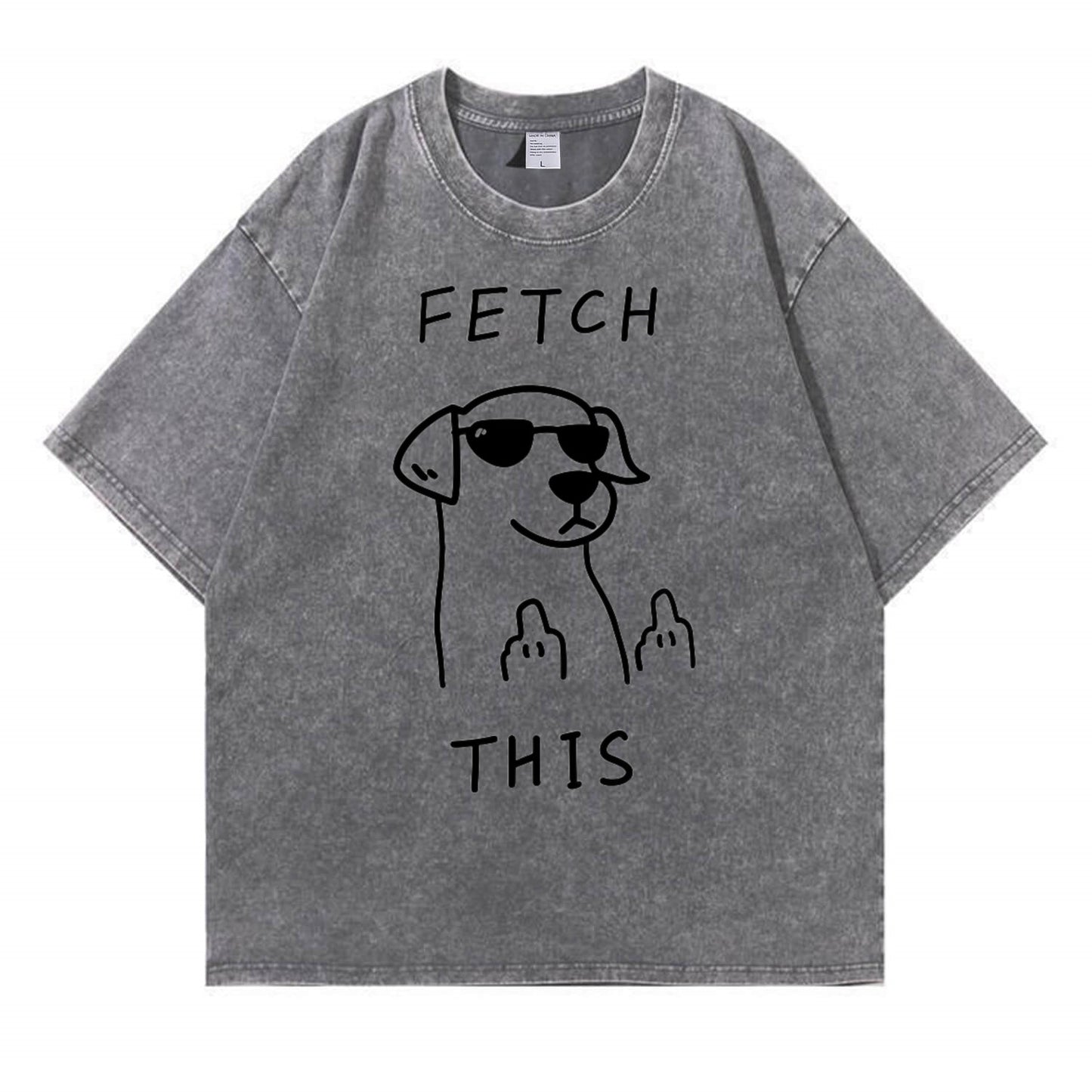 Rebellious Dog Washed T-Shirt PT438