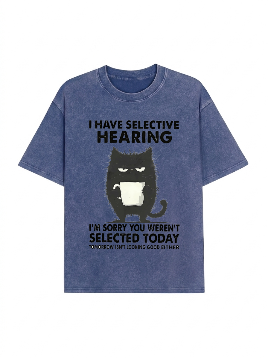 Selective Hearing Washed T-Shirt PT454
