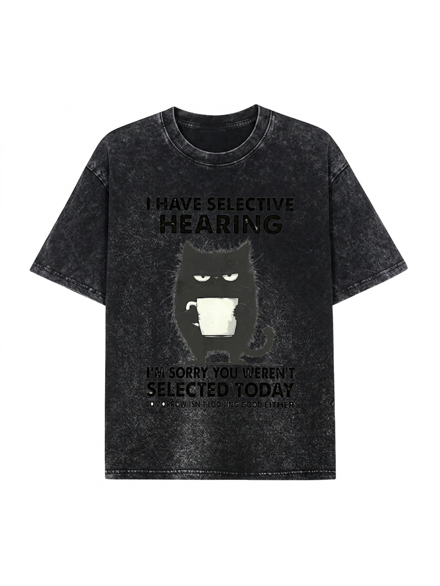 Selective Hearing Washed T-Shirt PT454
