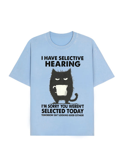 Selective Hearing Washed T-Shirt PT454
