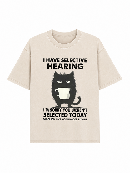 Selective Hearing Washed T-Shirt PT454