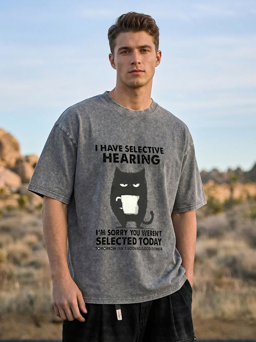 Selective Hearing Washed T-Shirt PT454