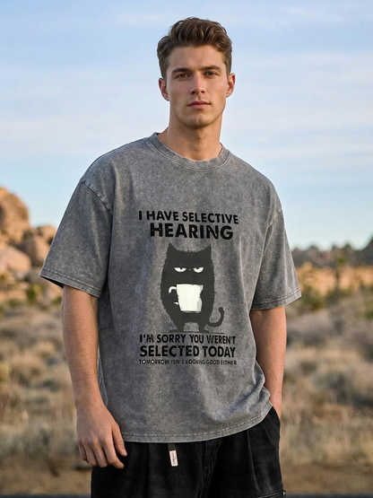 Selective Hearing Washed T-Shirt PT454
