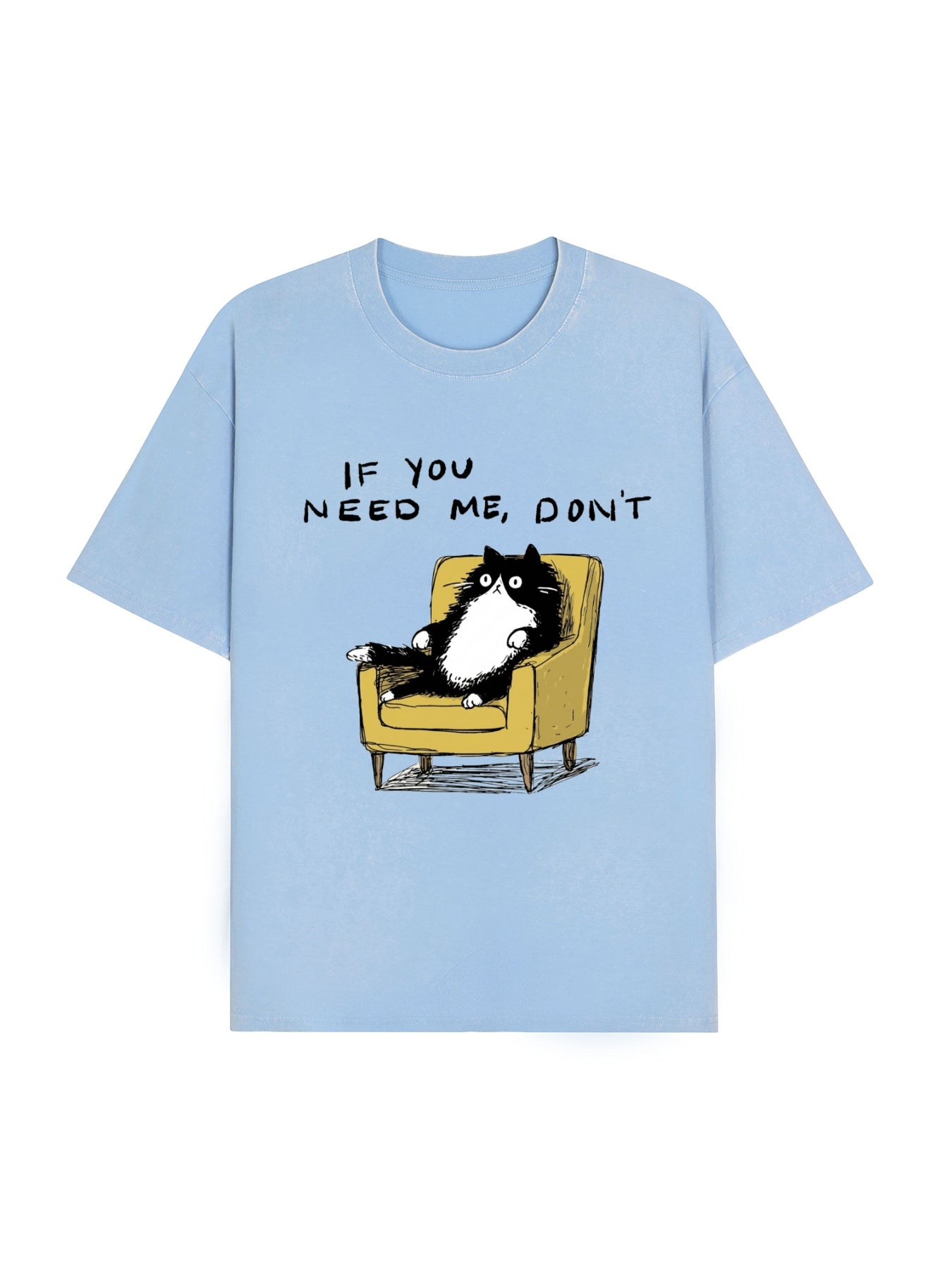 Unavailable Cat Washed T-Shirt PT462
