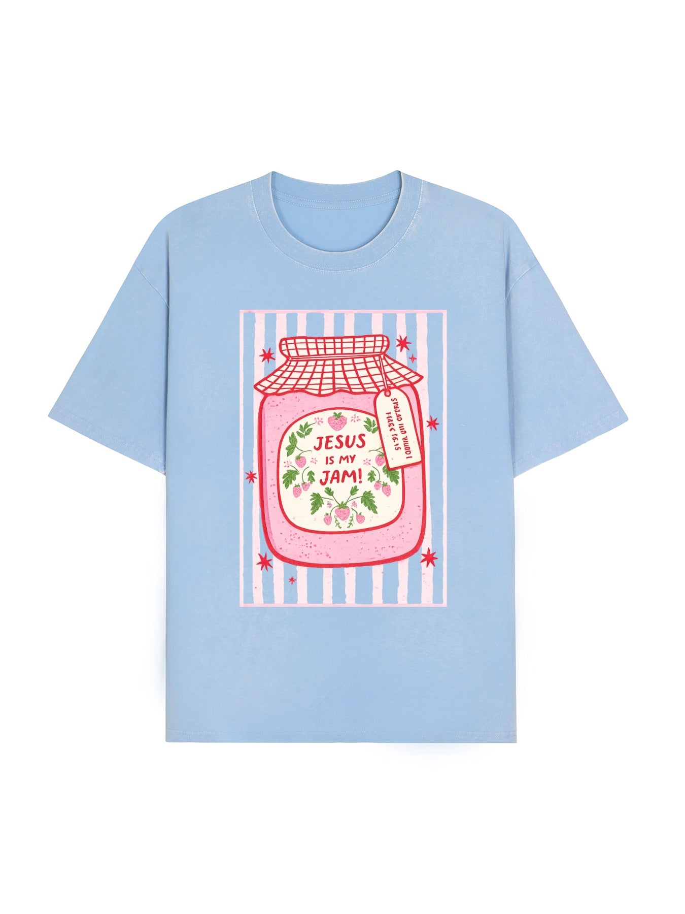 Jesus Graphic Washed T-Shirt PT474