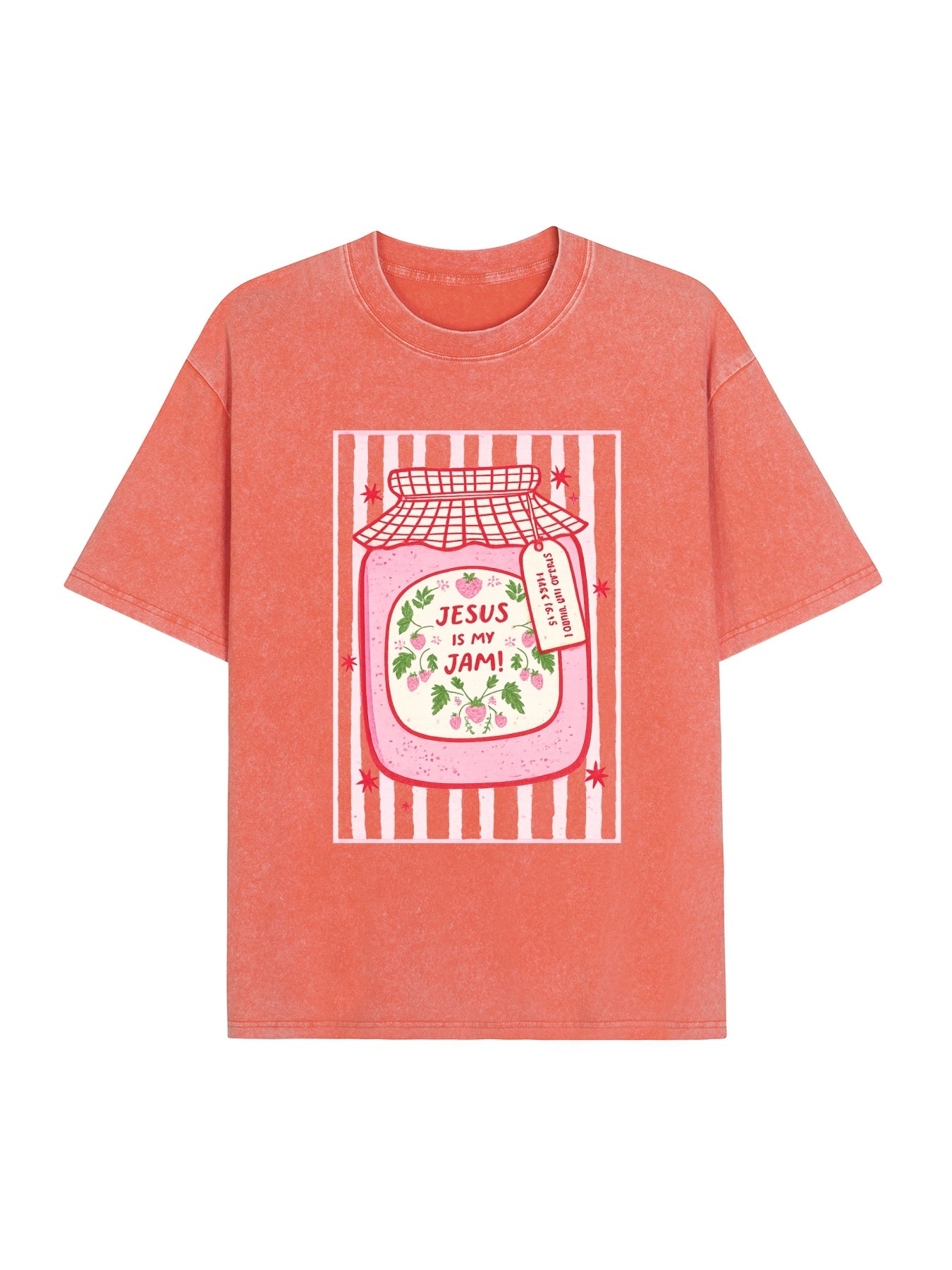 Jesus Graphic Washed T-Shirt PT474