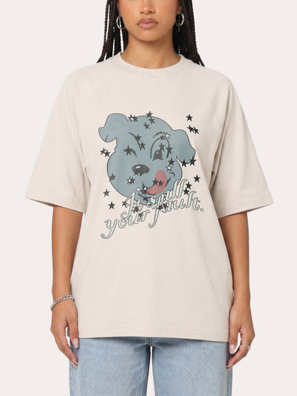 Vintage Distressed It's All Your Fault Dog Washed T-shirt