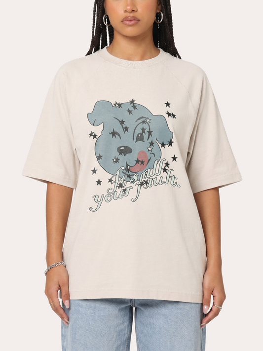 Vintage Distressed It's All Your Fault Dog Washed T-shirt