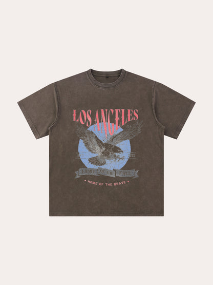 Vintage Distressed Los Angeles Washed T-shirt
