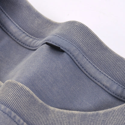 Vintage distressed slub cotton washed fabric GAD01