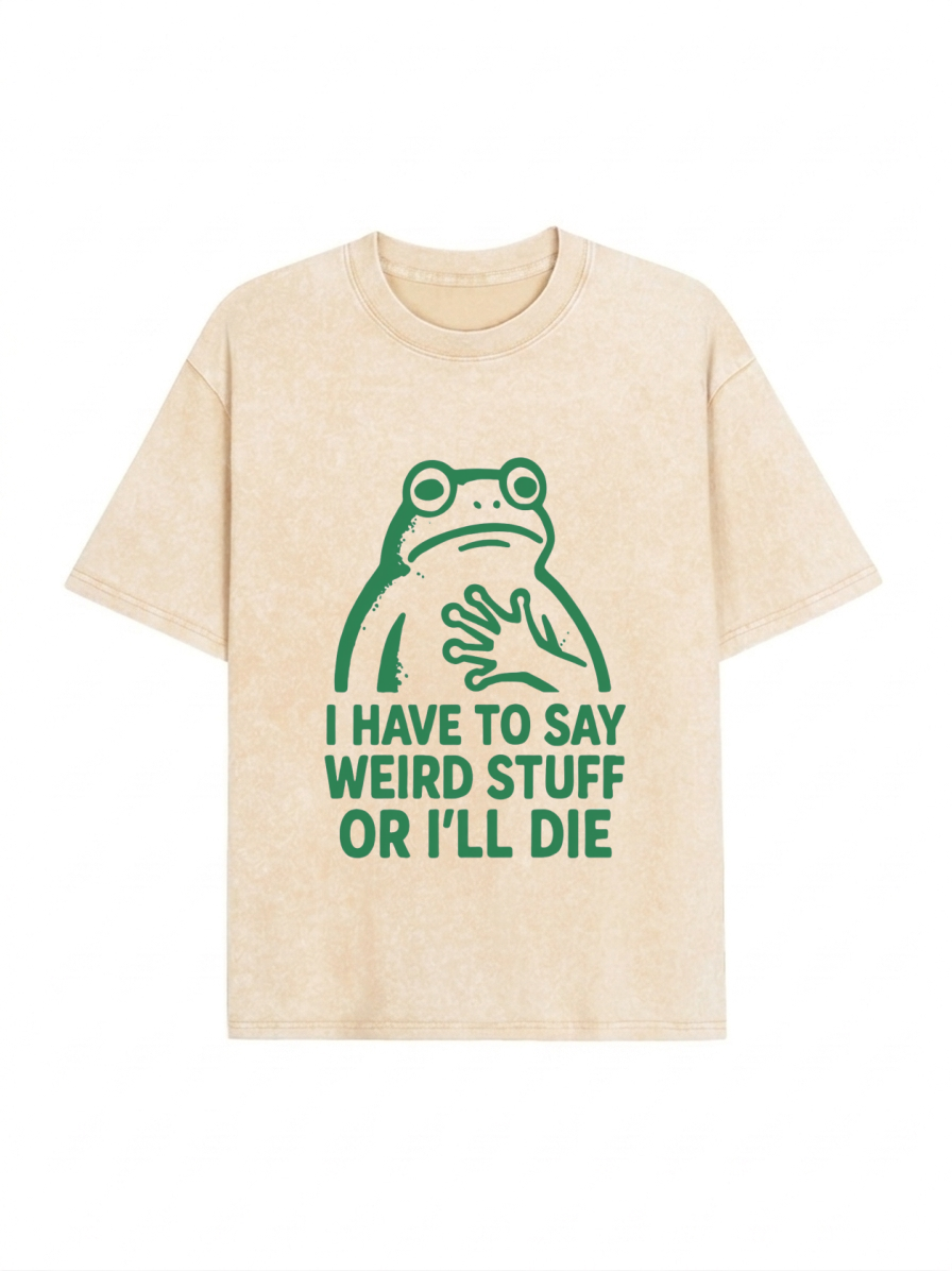 Weird Frog Funny Meme Shirt Classic T-Shirt PT442