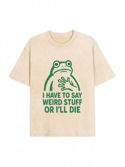 Weird Frog Funny Meme Shirt Classic T-Shirt PT442