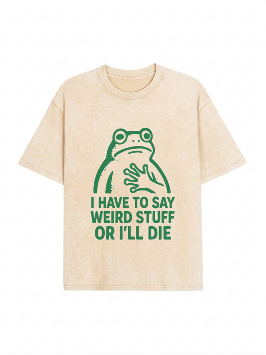 Weird Frog Funny Meme Shirt Classic T-Shirt PT442