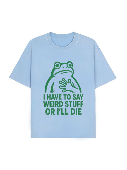 Weird Frog Funny Meme Shirt Classic T-Shirt PT442