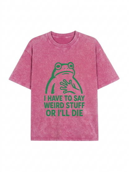 Weird Frog Funny Meme Shirt Classic T-Shirt PT442