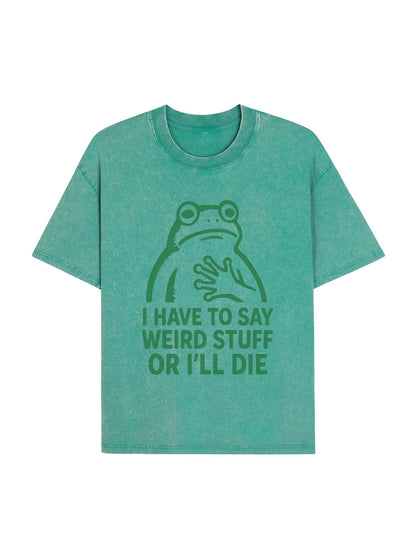 Weird Frog Funny Meme Shirt Classic T-Shirt PT442