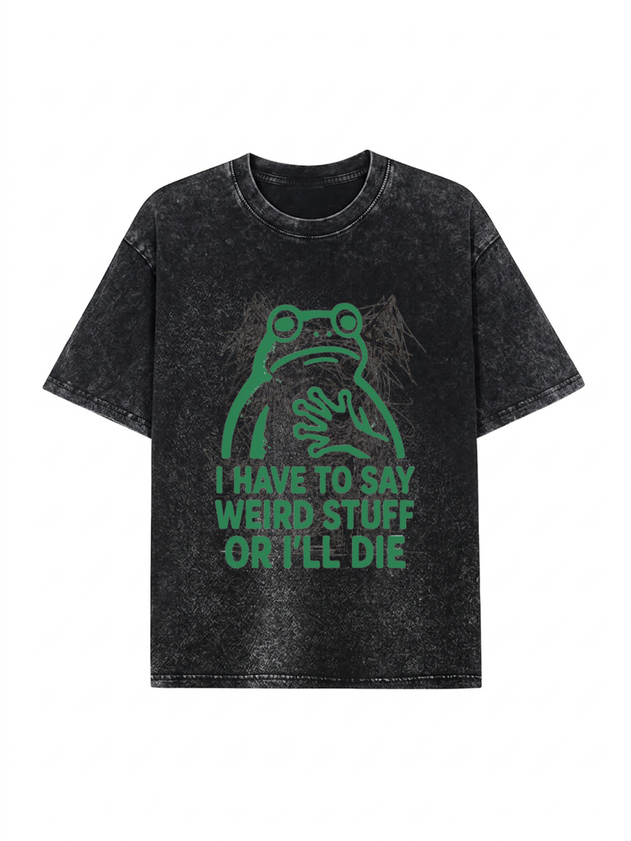 Weird Frog Funny Meme Shirt Classic T-Shirt PT442