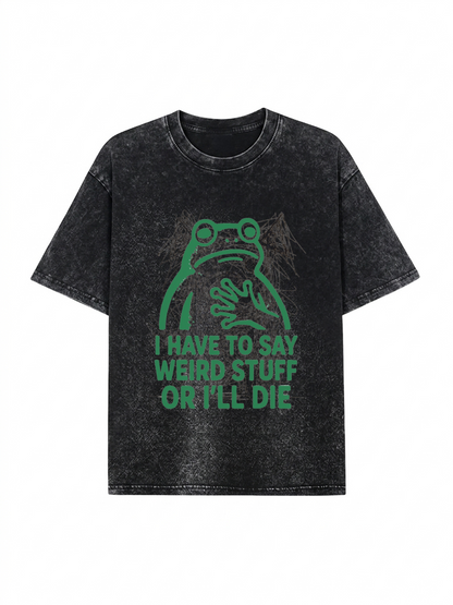 Weird Frog Funny Meme Shirt Classic T-Shirt PT442