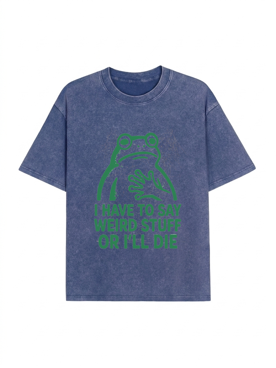 Weird Frog Funny Meme Shirt Classic T-Shirt PT442