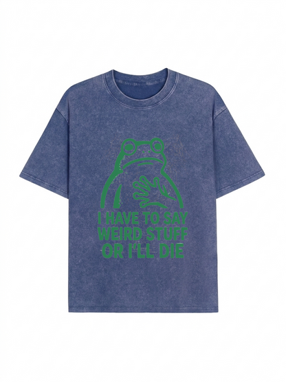 Weird Frog Funny Meme Shirt Classic T-Shirt PT442