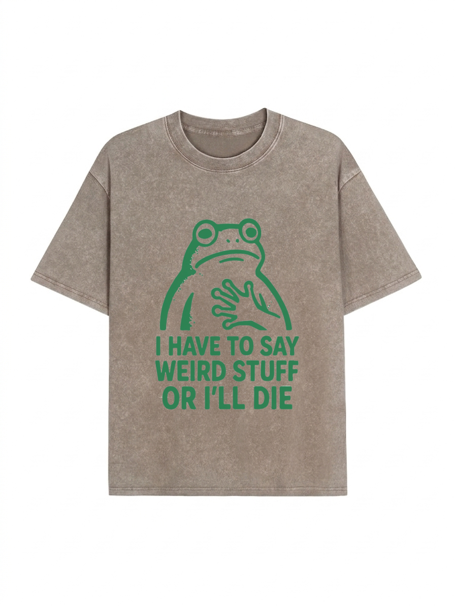 Weird Frog Funny Meme Shirt Classic T-Shirt PT442