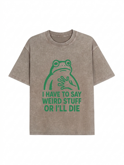 Weird Frog Funny Meme Shirt Classic T-Shirt PT442